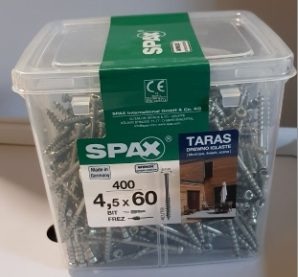 Spax-D для террасной доски 4.5*60мм 0531210450609MD WIROX (400 шт + сверло + бита) - вид 1 миниатюра