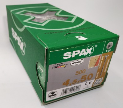 Spax 4,5x50 мм 0541010450505 (500 шт/упак) - оцинкованный, Wirox, T20 - вид 3 миниатюра