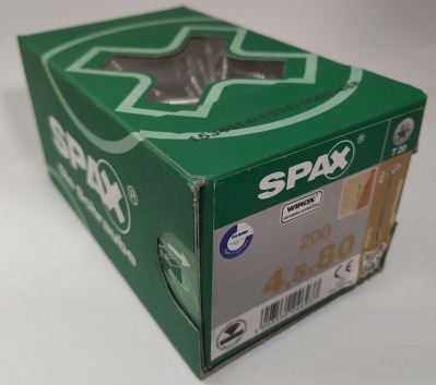 Spax 4,5x80 мм 0541010450805 (200 шт/упак) - оцинкованный, Wirox, T20 - вид 3 миниатюра