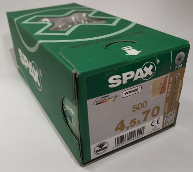 Spax 4,5x70 мм 0541010450705 (500 шт/упак) - оцинкованный, Wirox, T20 - вид 3 миниатюра
