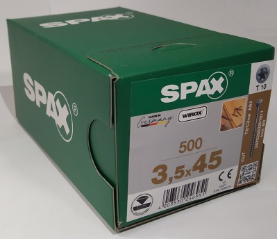 Spax-S 3,5x45 мм 35703503201011 (500 шт/упак) - оцинкованный, Wirox, T20 - вид 5 миниатюра
