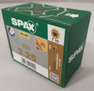 Spax-S 3,0x25 мм 35703001902021 (500 шт/упак) - оцинкованный, Yellox, T10 - вид 5 миниатюра