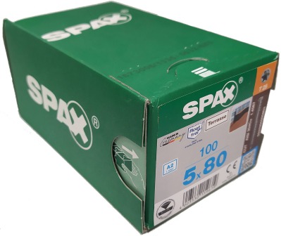 Spax-D для террасной доски 5*80мм 0537000500803 - нержавейка A2 (100 шт/упак) - вид 3 миниатюра