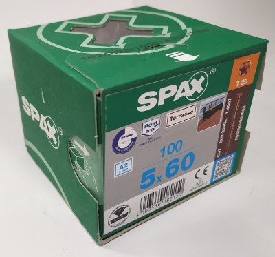 Spax-D для террасной доски 5,0*60мм 0537900500603 - нержавейка A2 покрытие антик (100 шт/упак) - вид 3 миниатюра
