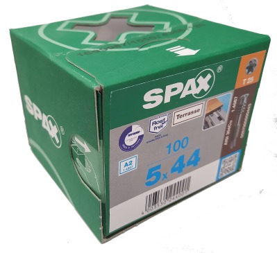 Spax-D 5*44мм 0557000500443 для крепления к алюминию доски до 21 / 25 - 28 мм (100 штук) - нержавейка A2 - вид 3 миниатюра