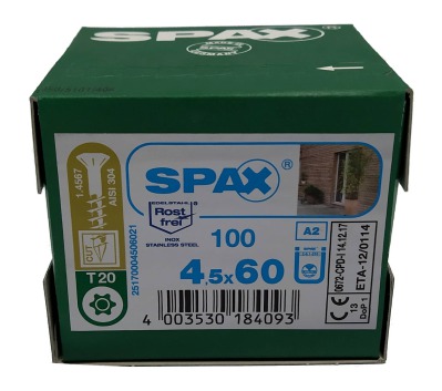 Spax для фасадов 4,5x60 мм 25170004506021 / 0517000450603 (100 шт/упак.) A2 - вид 1 миниатюра