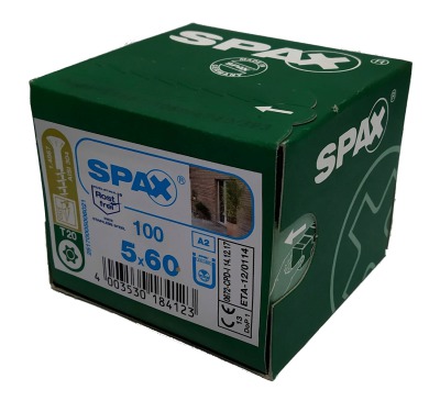 Spax для фасадов 5,0x60 мм 25170005006021/0517000500603 (100 шт/упак.) A2 - вид 3 миниатюра