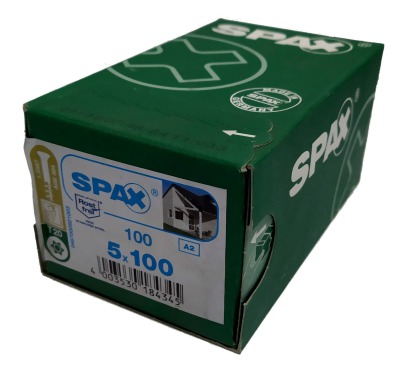 Spax для фасадов 5,0x100 мм 0467000501003 (100 шт/упак.) - малая головка, A2 - вид 3 миниатюра