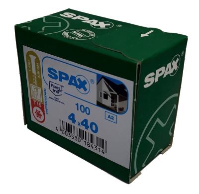 Spax для фасадов 4,0x40 мм 0467000400403 (100 шт/упак.) - малая головка, A2 - вид 3 миниатюра