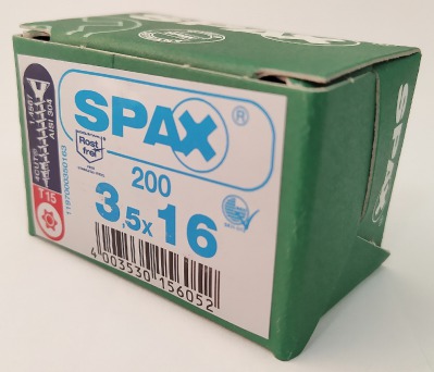 Spax 3,5x16 мм 1197000350163 (200 шт/упак.) - вид 3 миниатюра