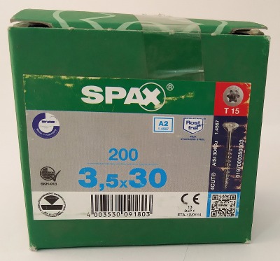 Spax 3,5x30 мм 1197000350303 (200 шт/упак.) - вид 1 миниатюра