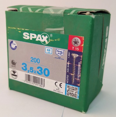 Spax 3,5x30 мм 1197000350303 (200 шт/упак.) - вид 3 миниатюра