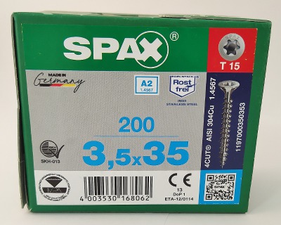 Spax 3,5x35 мм 1197000350353 (200 шт/упак.) - вид 1 миниатюра