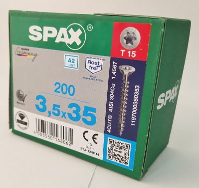 Spax 3,5x35 мм 1197000350353 (200 шт/упак.) - вид 3 миниатюра