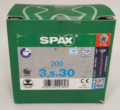 Spax 3,5x30 мм 0197000350303 (200 шт/упак.) - вид 1 миниатюра