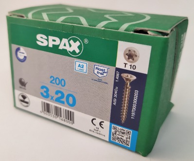 Spax 3,0x20 мм 1197000300203 (200 шт/упак.) - вид 3 миниатюра