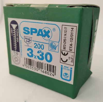 Spax 3,0x30 мм 1197000300303 (200 шт/упак.) - вид 3 миниатюра